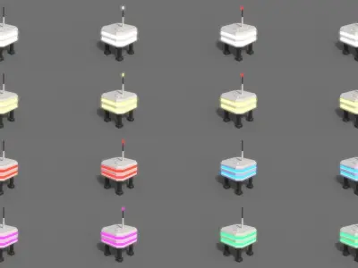 PBR Sci-Fi Building A12 Low-poly 3D model