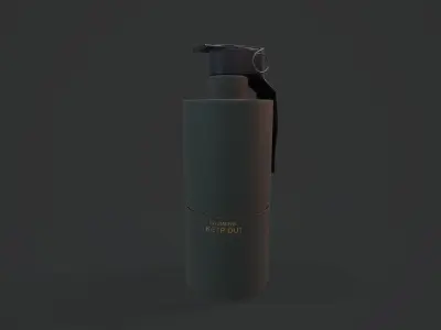 Smoke Grenade - Models and Textures Low-poly 3D model Low-poly 3D model