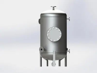 Refueling kerosene tank AISI 316L 3D model