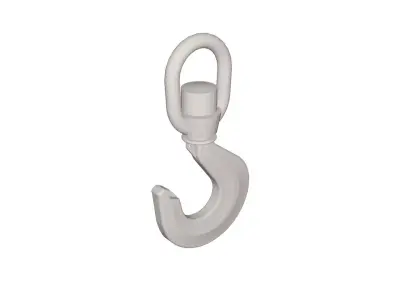 Industrial crane hook Low-poly 3D model