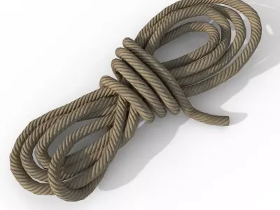 Rope - PBR Game Ready Low-poly 3D model
