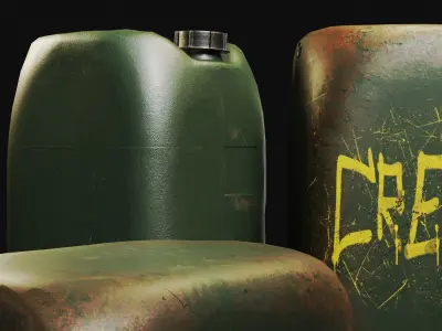 Plastic Can 3D Model Low-poly 3D model