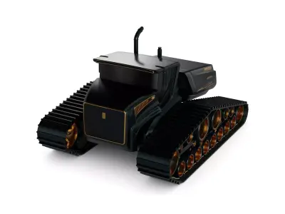 Snowcat Tracked Vehicle 3D model buy