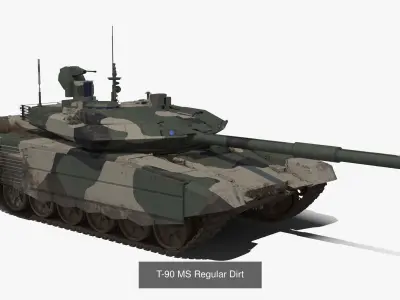 T-90 MS Regular Collection 3D Model Pack