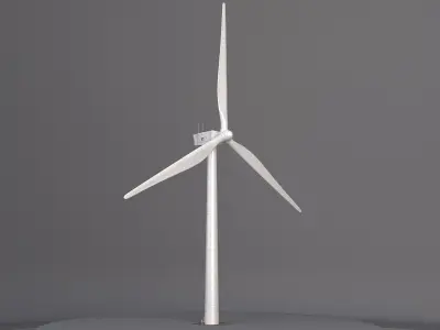 Wind Turbine Set 3D model