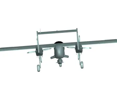 North American Rockwell OV-10 Bronco 3D model purchase