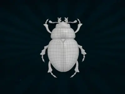BUGS-001 Scarab Low-poly 3D model