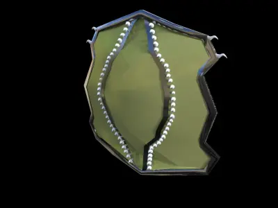 dragon shild Low-poly 3D model