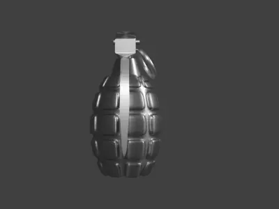Low-Poly Handgrenade grenade Free low-poly 3D model
