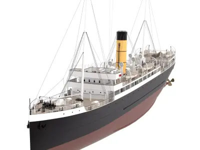 Steam Ship  3D model
