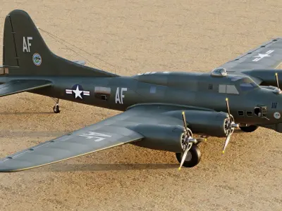 B-17 Flying Fortress 3D model