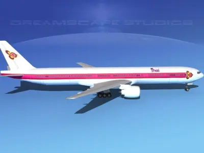 Boeing 777-300 MP Thai Airlines 3D model