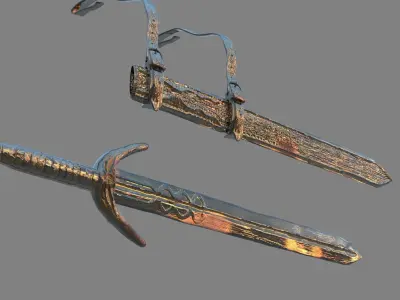 Sword Ancient 3D model