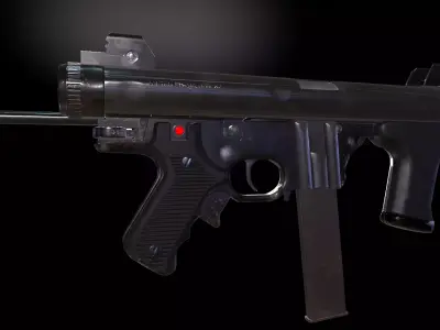 Beretta M12 Submachine Gun Low-poly 3D model
