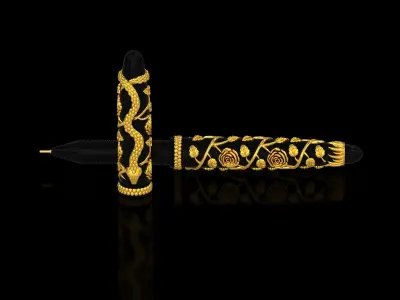 Forest Life Luxurious Pen 3D print model