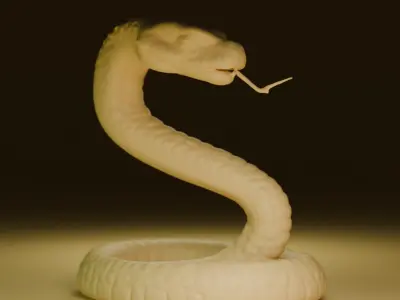 red snake 3D print model
