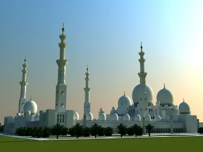 Sheikh Zayed Mosque 3D model buy
