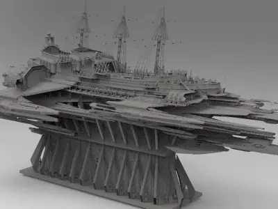 CATHEDRAL AIRSHIP 5 3D model