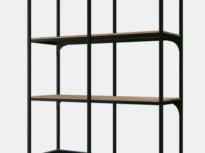 FJALLBO Shelving unit Low-poly 3D model