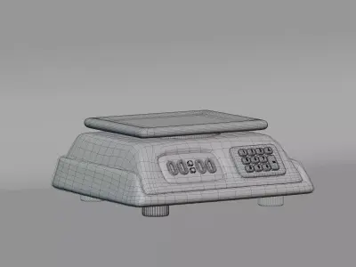 Digital Scale Low-poly 3D model