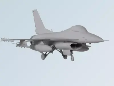Fighter aircraft - F16 3D model