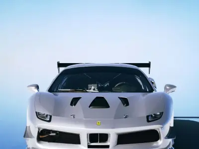 Ferrari 488 Challenge Evo 2020 Low-poly 3D model
