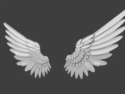 Angel Wings 3D model buy