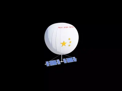 Not Spy Balloon That Was Shot Down With AIM-9X Sidewinder 3D print model