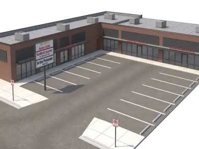 Retail-101 Retail Store 3D model