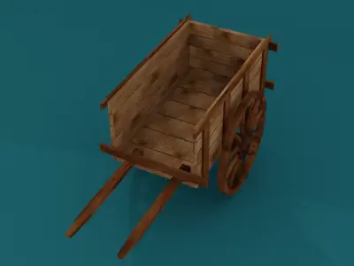 Old Wagon  3D model
