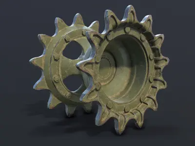 T-55 Tank Drive Wheel  3D model