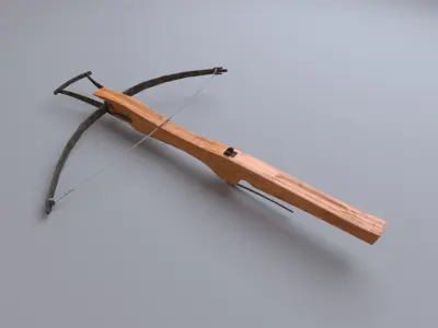 medieval crossbow 3D model get