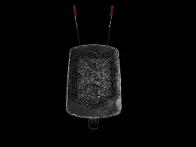 Wheel Barrow Free low-poly 3D model