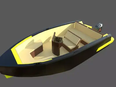Speedboat Indomita II 3D model