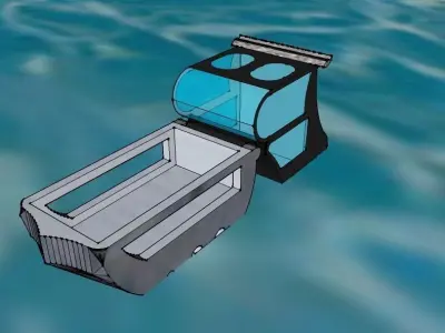 bateau articule perso 3D model