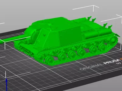 ISU 120 Soviet Tank 3D Print STL Model 3D print model