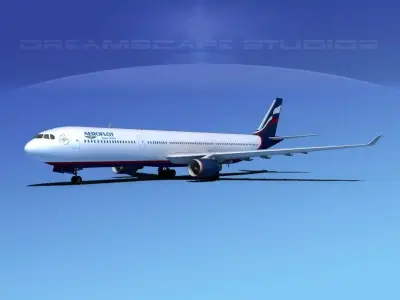 Airbus A330-300 Aeroflot 3D model
