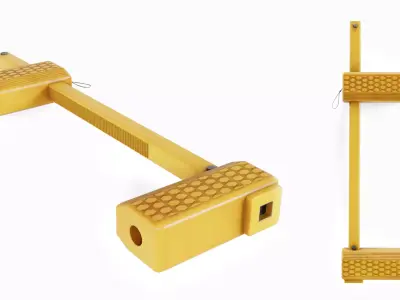 Wheel Chocks NWC 4-5 Low-poly 3D model