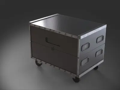 caseslant 8 vol flightcase 3D model