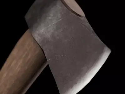 old axe Low-poly 3D model purchase