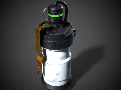 Sci Fi Gas Grenade Vol Z1 Low-poly 3D model