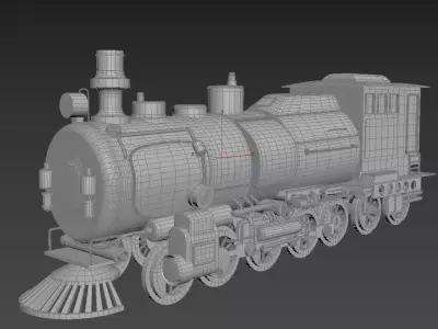 Simple train model 3D model