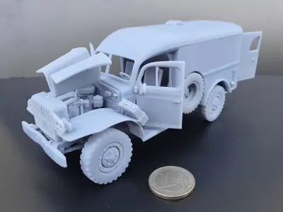 Dodge WC54 - scale model kit 3D print model