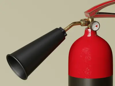 Fire Extinguisher 3D Model Low-poly 3D model