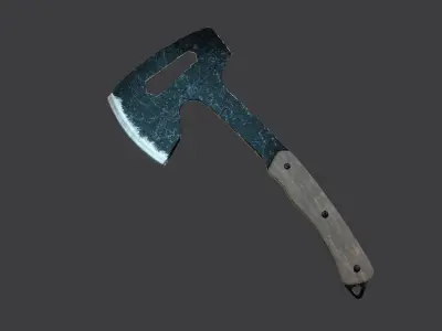 Axe collections Low-poly 3D model