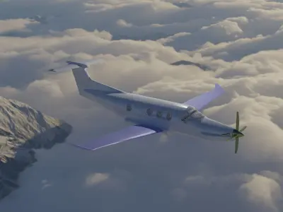 Pilatus PC-12 3D model buy