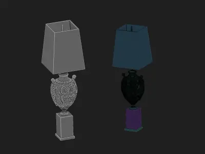 floorlamp Low-poly 3D model