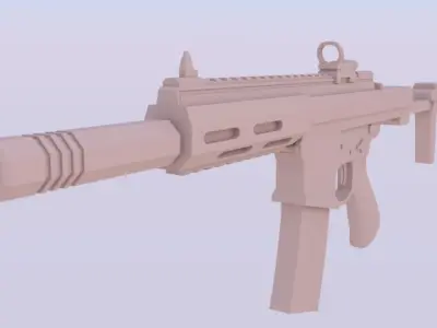 Honey Badger Low-poly 3D model