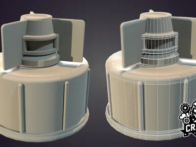 M59 Anti-Personnel Mine Low-poly 3D model