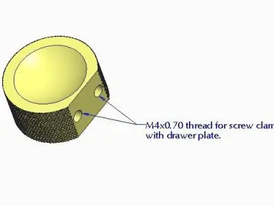Metallic Knob 3D model